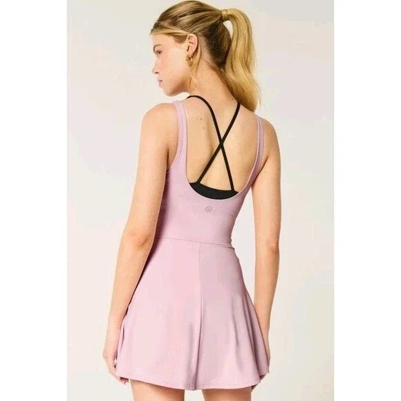 NWT Gilly Hicks | Size XS | Active Boost Layered Dress Light Lilac Tennis Skort - Picture 2 of 16